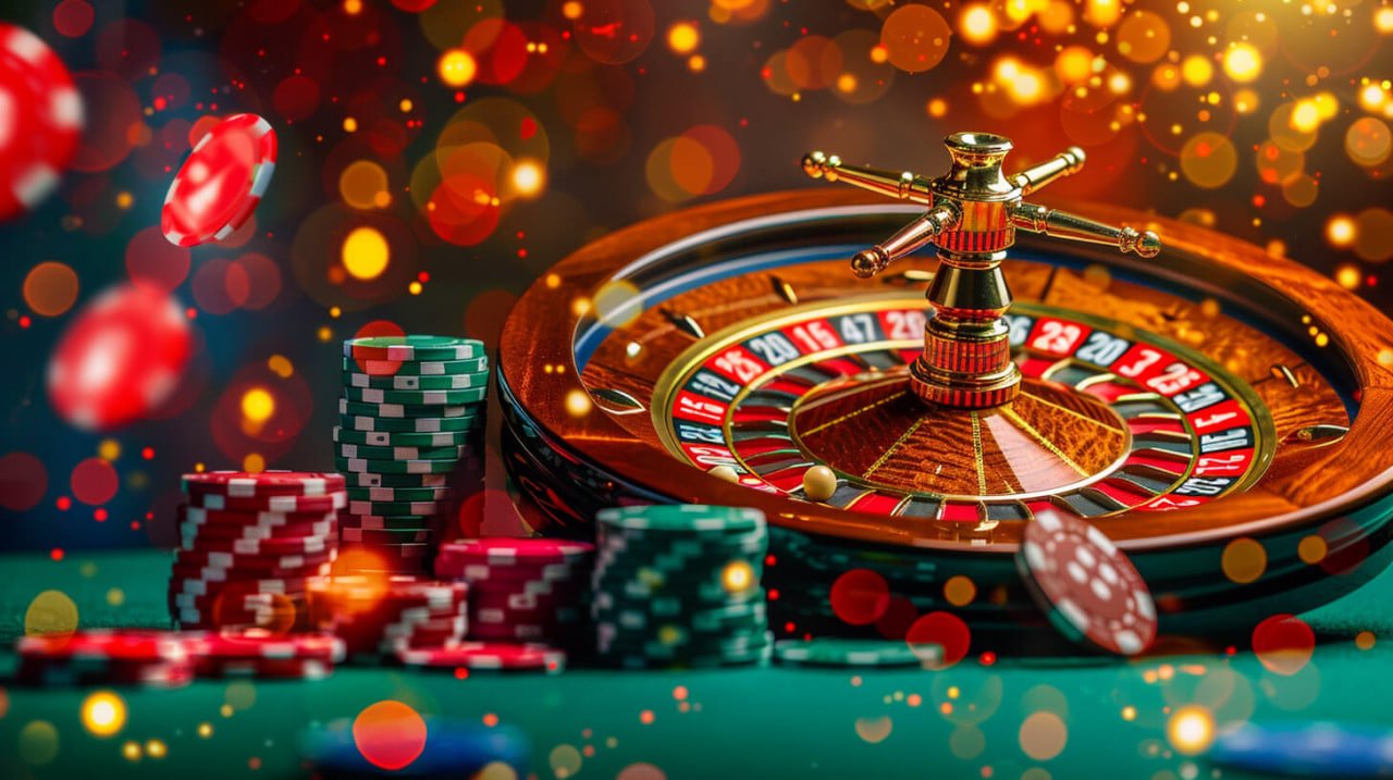 Studio dealer langsung Pretty Gaming dengan meja blackjack dan roulette di platform ladang 128
